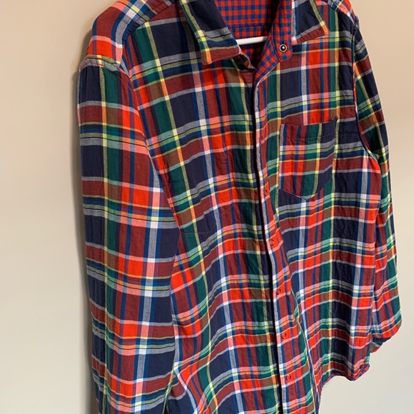 Marvel Avengers Five Four Captain America Reversible Flannel L/S Shirt, size L - Picture 7 of 10